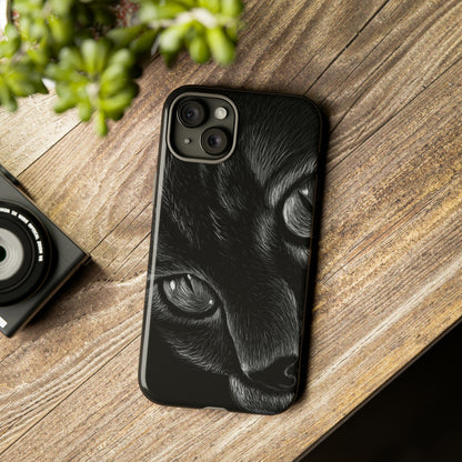 Pencil Drawing Cat - Protective Phone Case