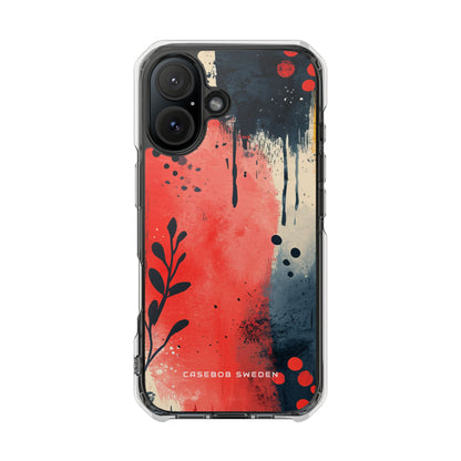 Vibrant Floral Energy iPhone 16 - Clear Impact Phone Case