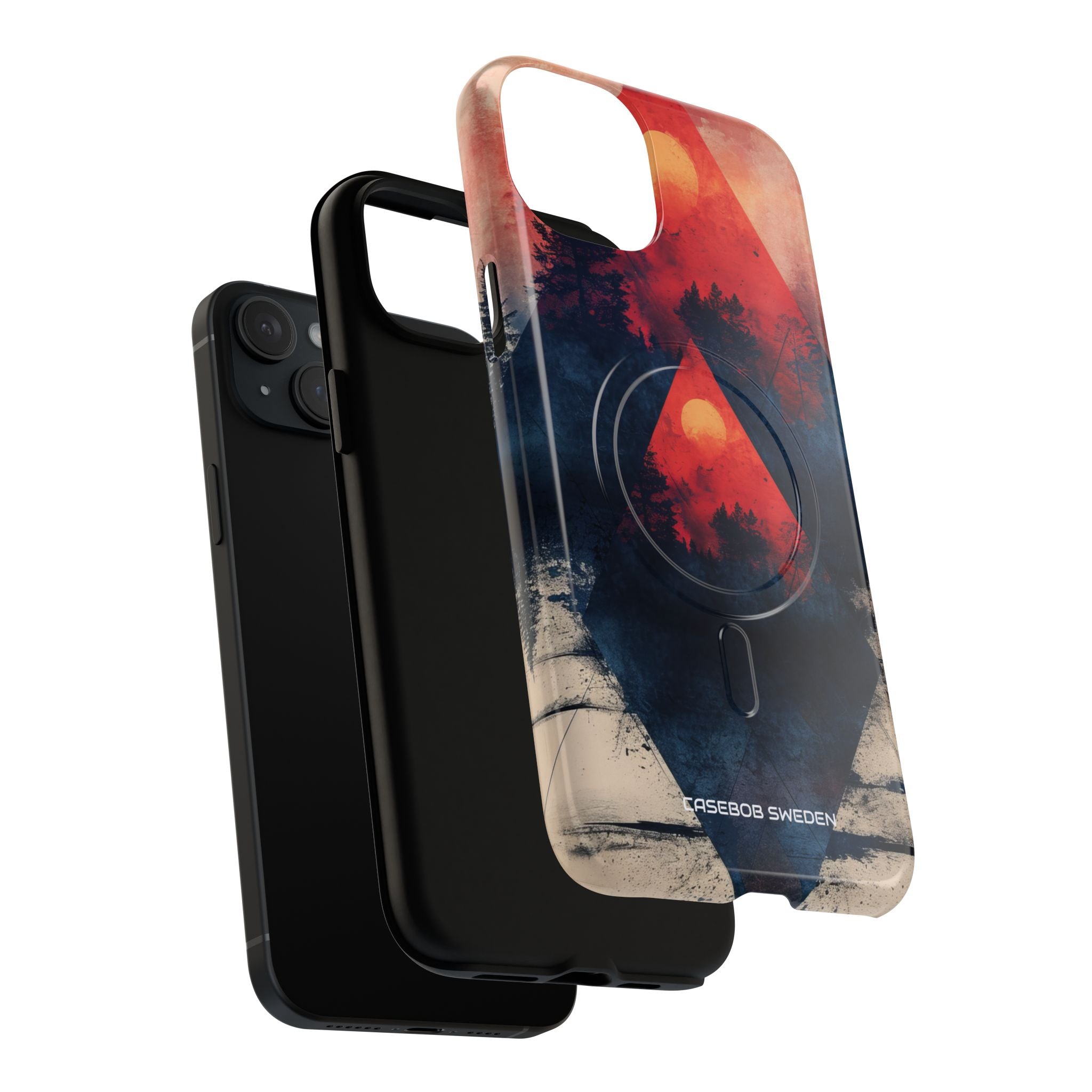 Red Sky Serenity - Tough + MagSafe® iPhone 15 Phone Case