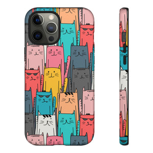 Colorful Cats - Protective Phone Case