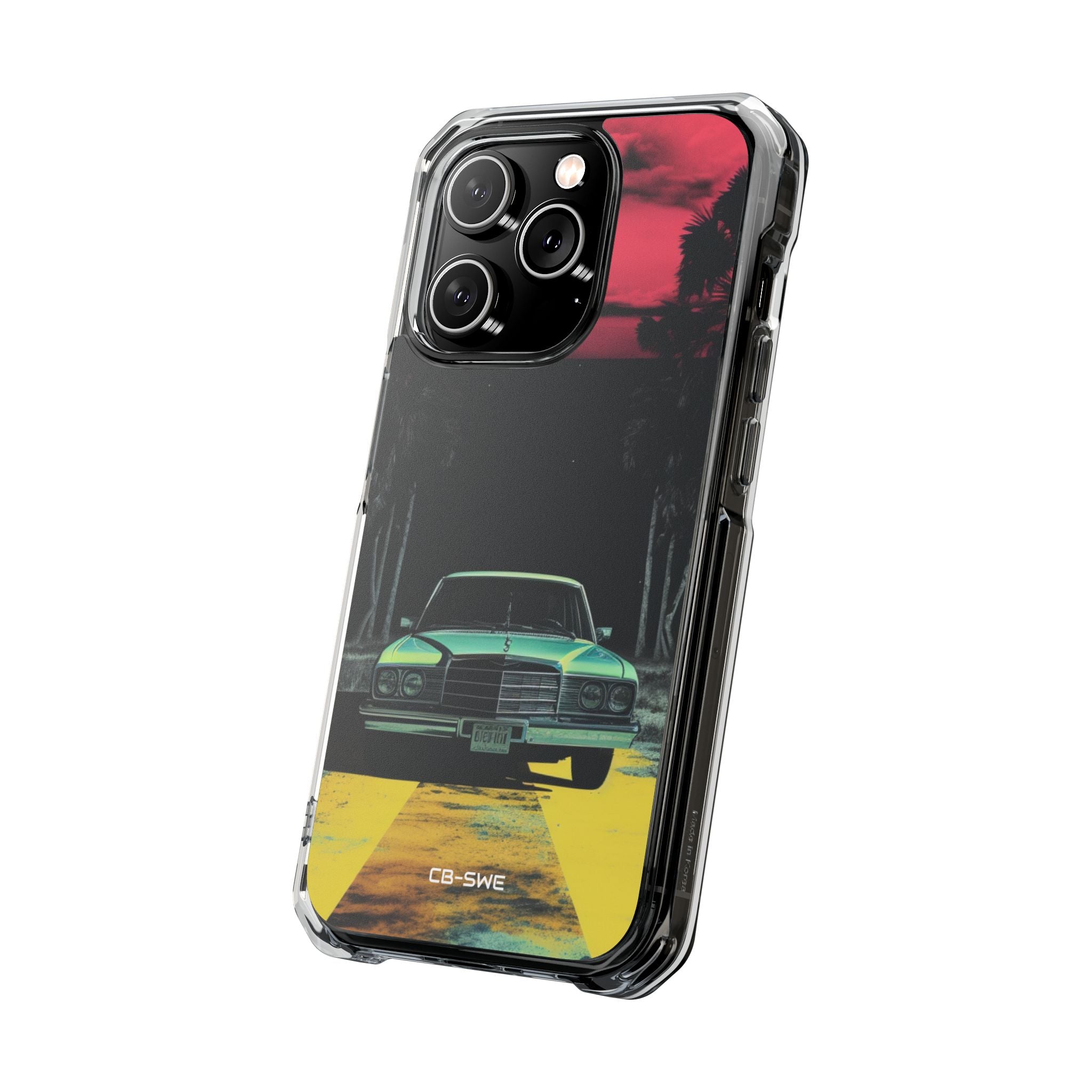Retro Futuristic Nightscape iPhone Case - Impact