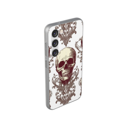 Gothic Skulls and Ornate Foliage Samsung S23 - Flexi Phone Case