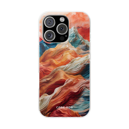 Fabric Peaks Cream iPhone 16 Pro Case - Soft