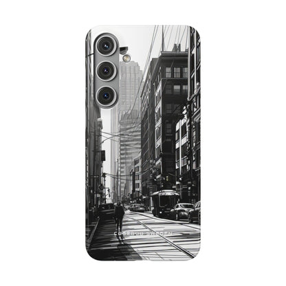 Urban Cityscape Line Perspective Samsung S24 - Slim Phone Case