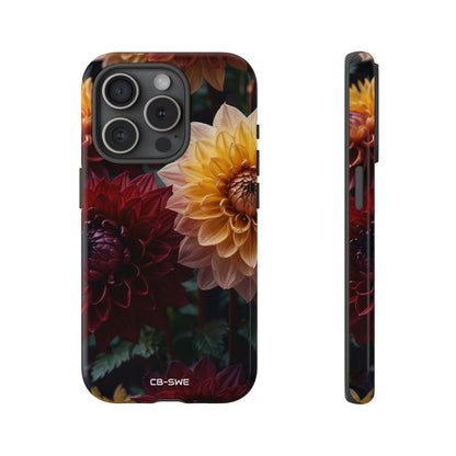 Dahlias Embrace Light - iPhone Case