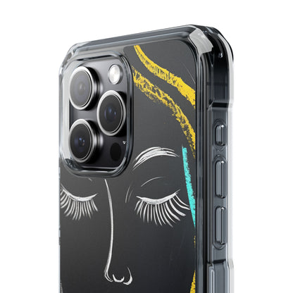Vivid Minimalist Portrait iPhone Case - Impact