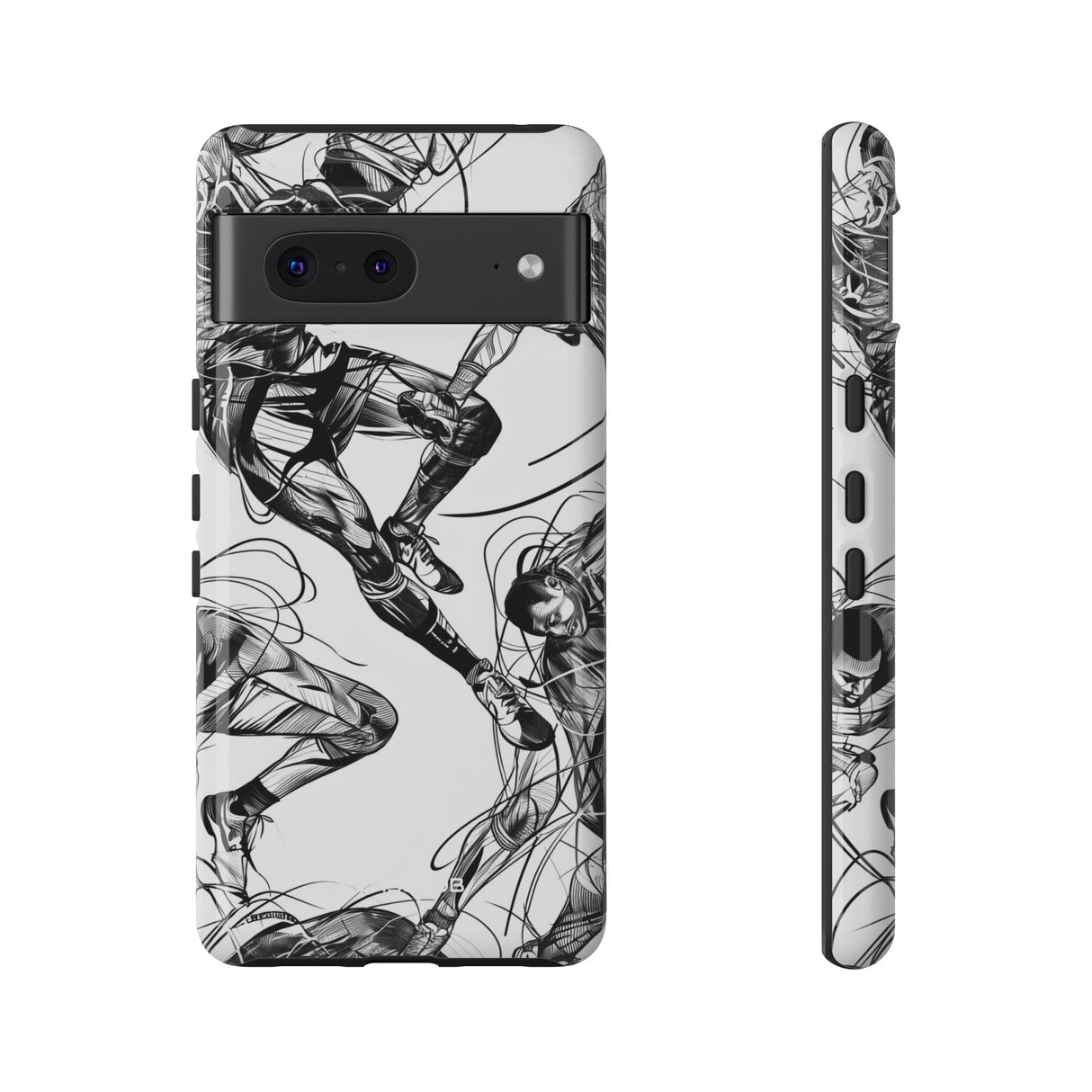 Dynamic Athletic Surrealism | Protective Phone Case for Google Pixel