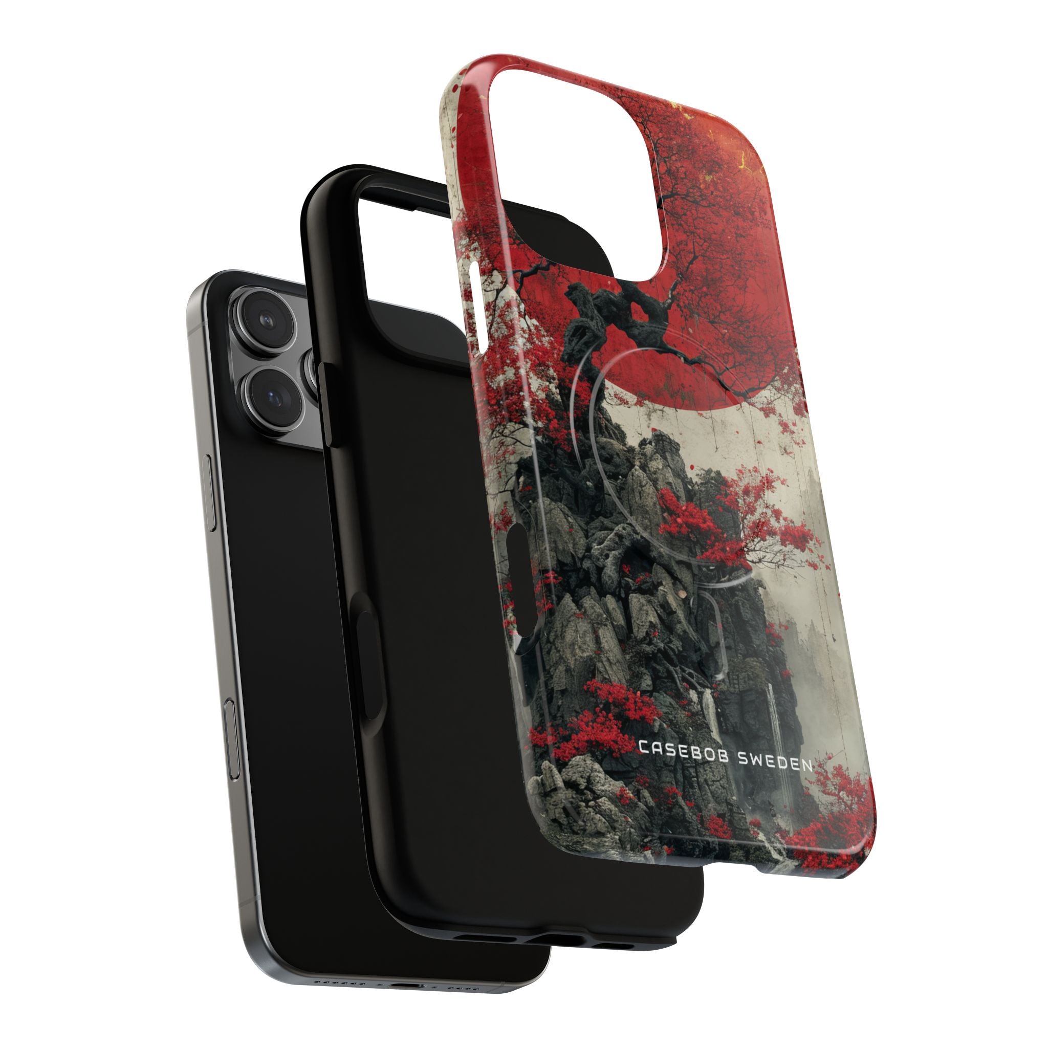 Zen Serenity in Red Harmony iPhone 16  Tough+ Phone Case