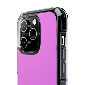 Violett | Handyhülle für iPhone (Clear Impact Case - Magnetisch) 