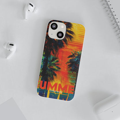 Tropical Sunburst iPhone 13 mini Case - Soft