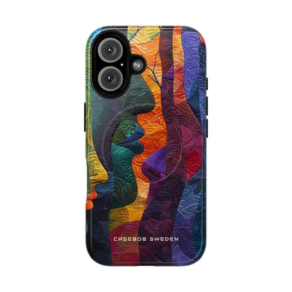 Harmonized Faces and Nature Fusion iPhone 16 | Tough+ Phone Case