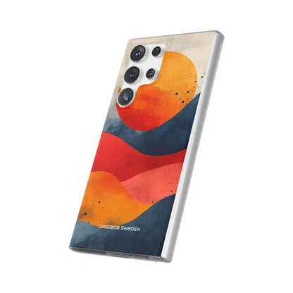 Sunburst Waves - Flexi Samsung S23 Phone Case