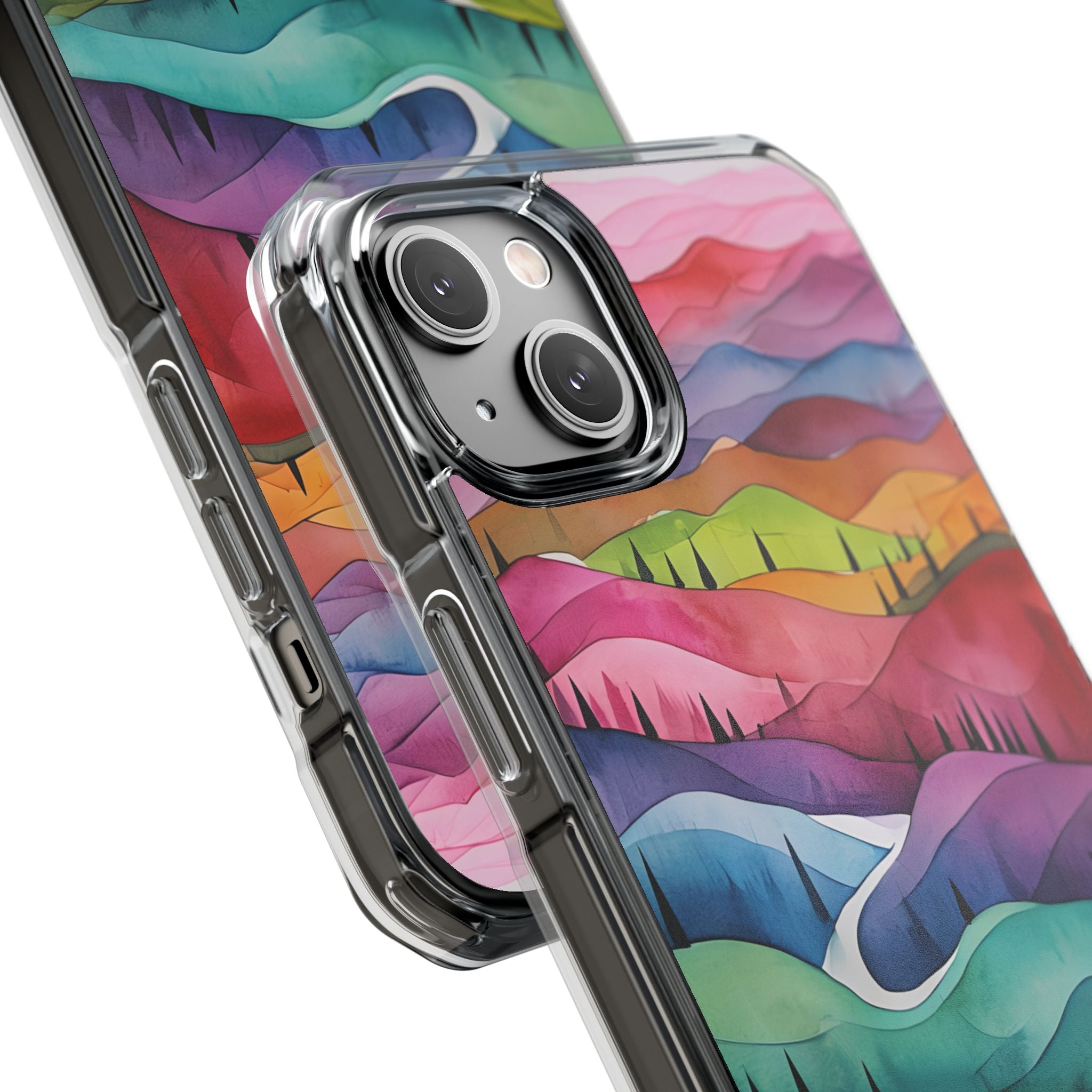 Whimsical Colorful Valleys iPhone Case - Impact