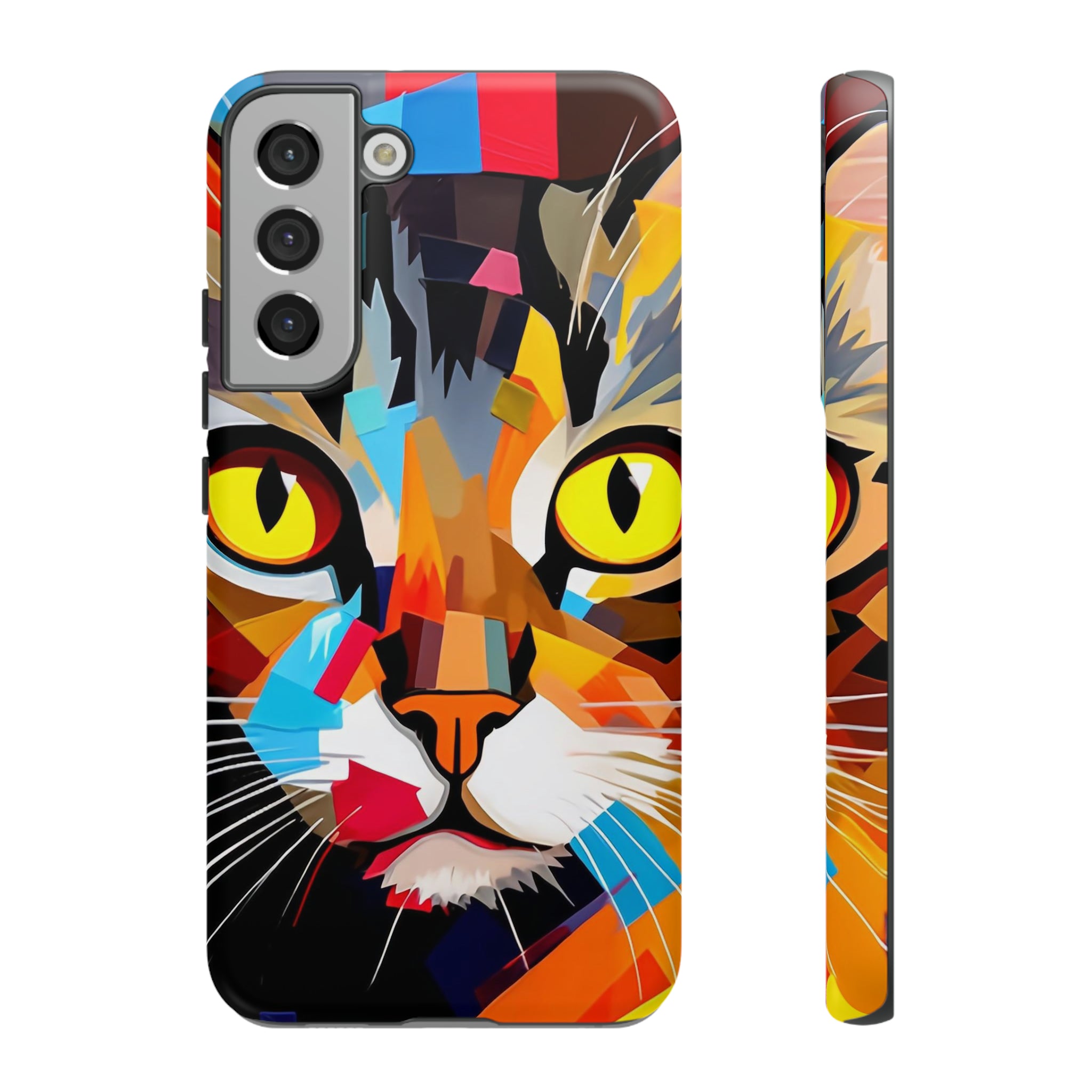 Abstract Kitty Palette Samsung Case (Protective)