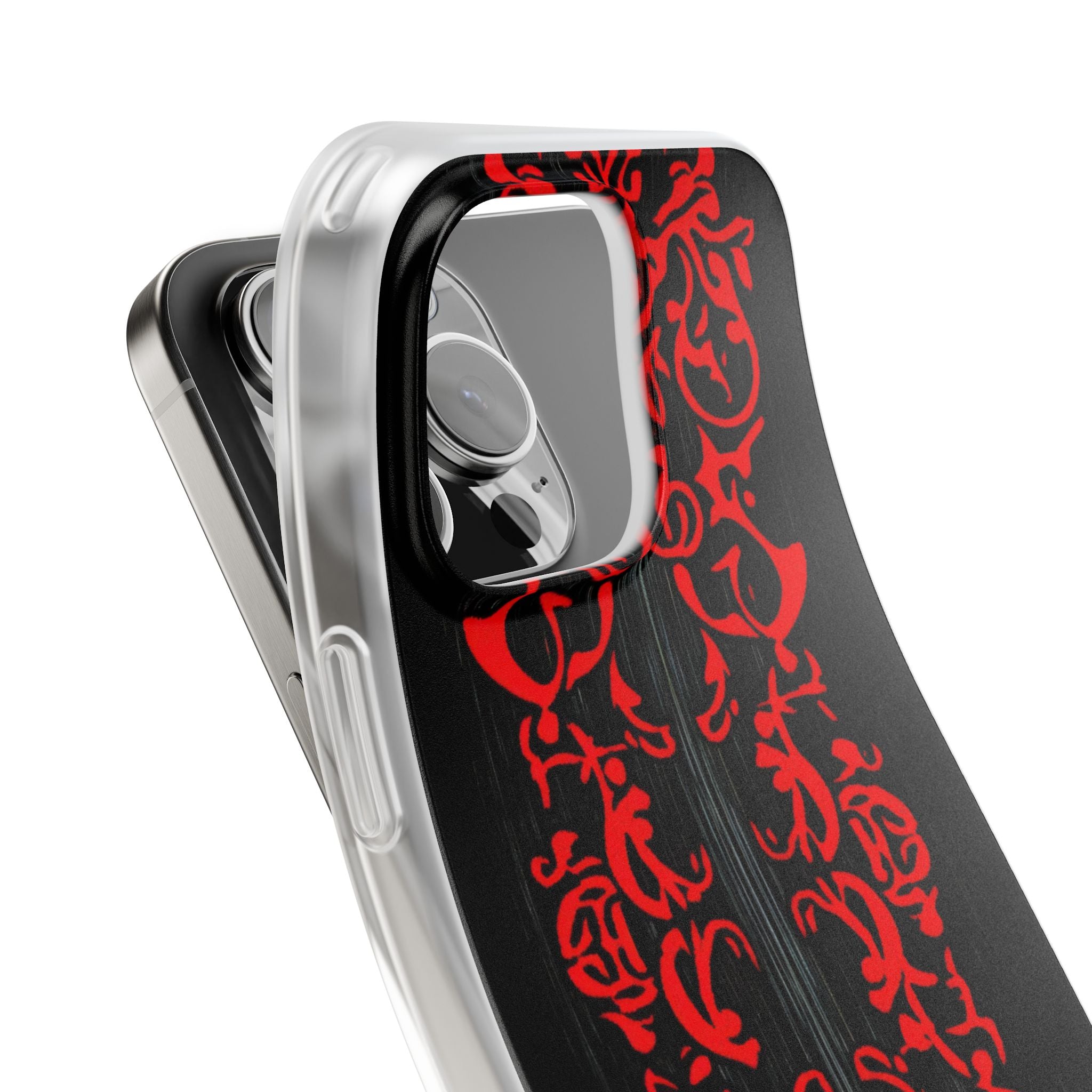 Crimson Spiral iPhone 16 Pro Max Case - Soft