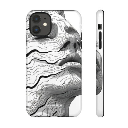 Topographic Serenity | Protective Phone Case for iPhone