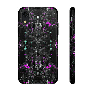 Purple Grid Mirage - Protective Phone Case