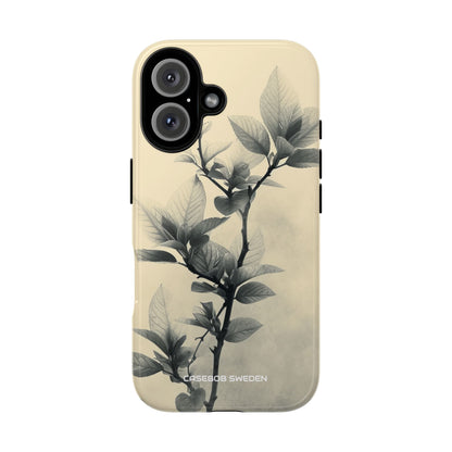 Beige Branch Art - Tough iPhone 16 Phone Case