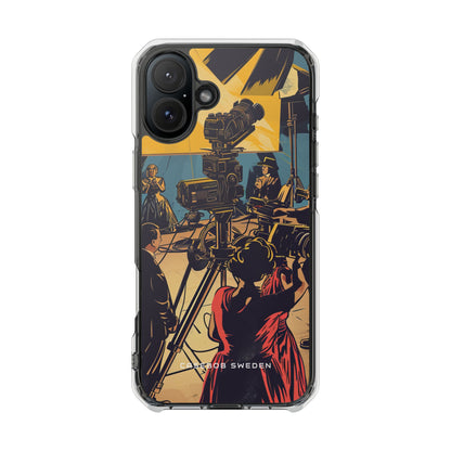 Golden Era Cinematic Spotlight iPhone 16 - Clear Impact Phone Case