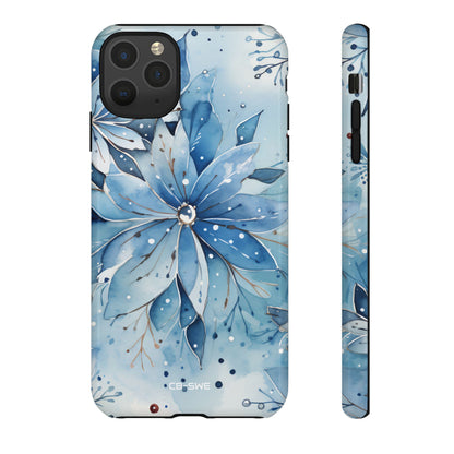 Floral Frost Embrace - iPhone Case