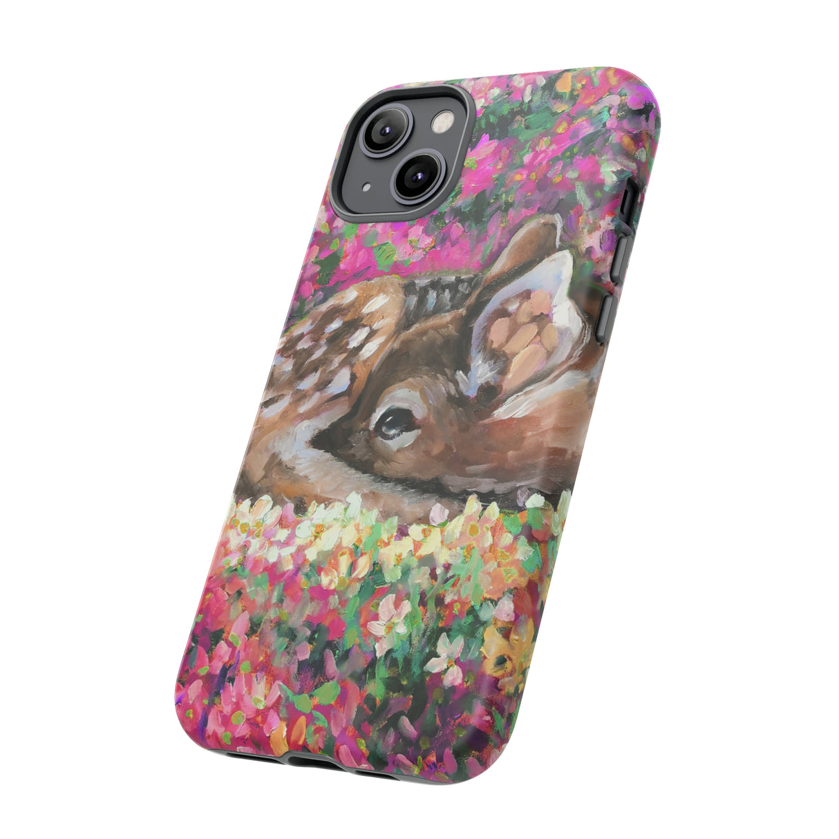 Oil painting - Young Deer - Protective Phone Case