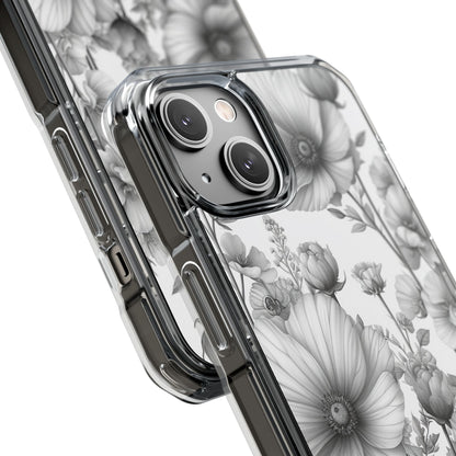 Monochrome Flora - Phone Case for iPhone