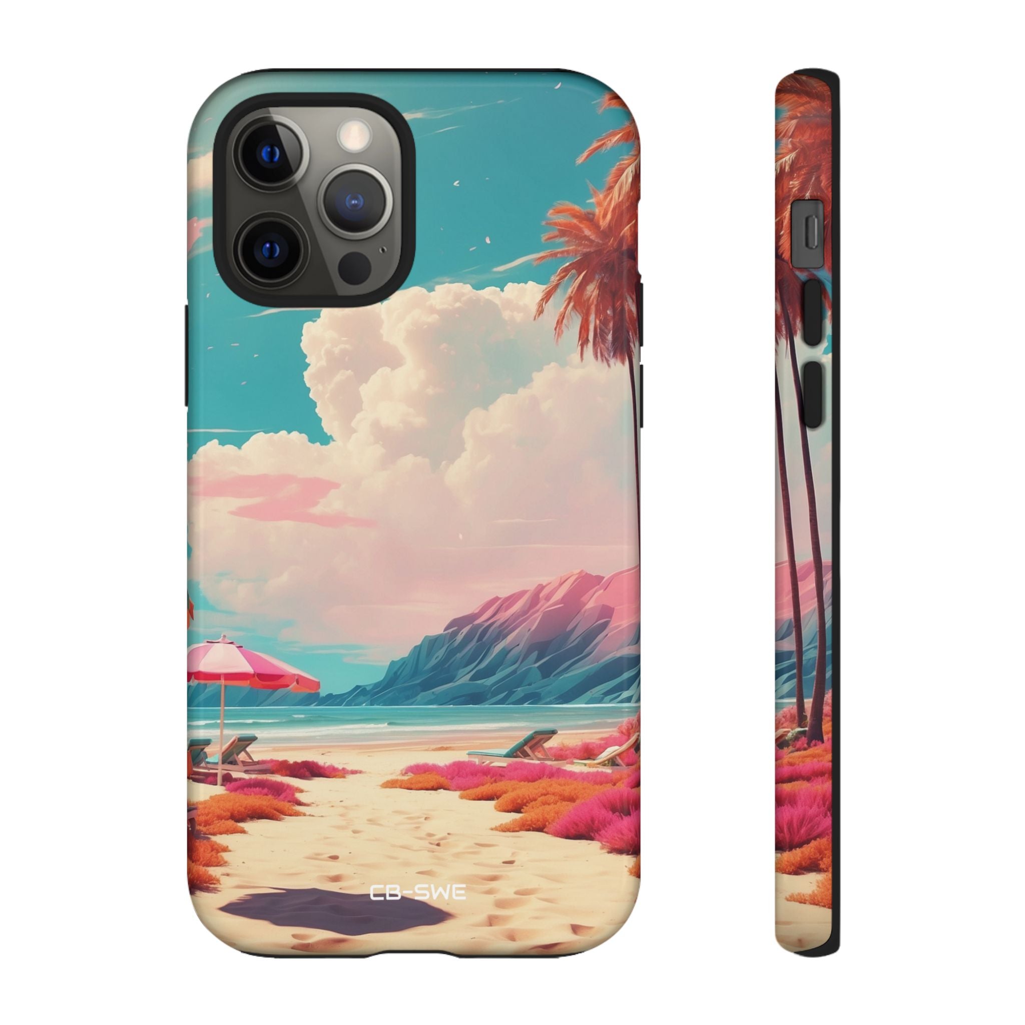 Vibrant Umbrellas Stand - iPhone Case
