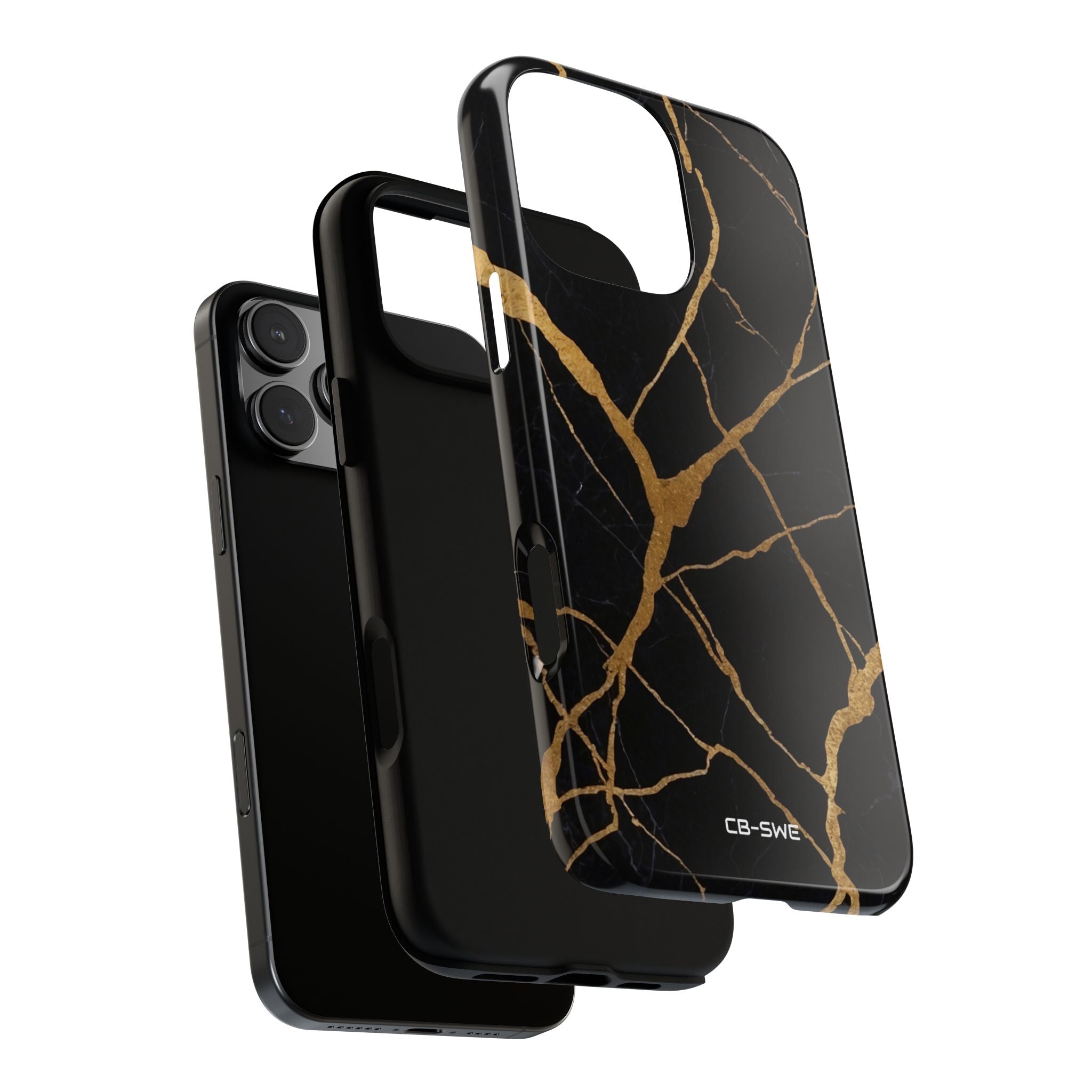 Golden Veins Twist - iPhone Case