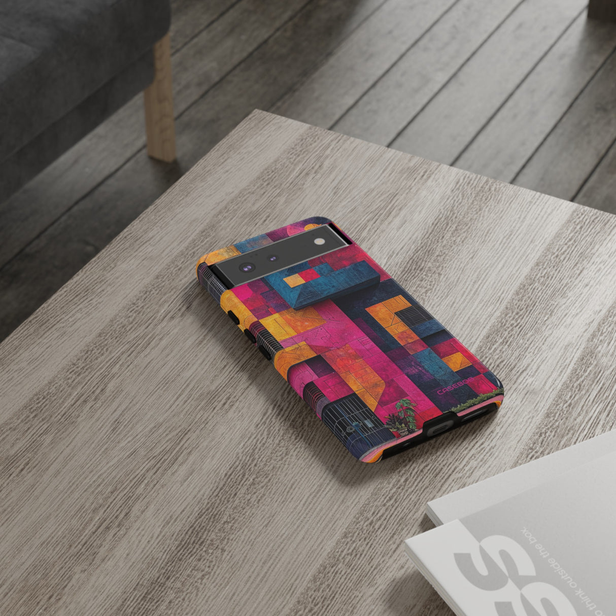 Electric Geometric Vibes - Protective Phone Case