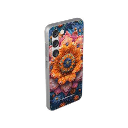 Abstract Blue Artwork - Flexi Samsung S23 Phone Case