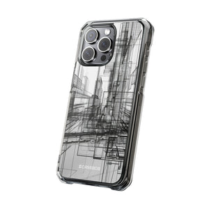 Architectural Maze - Phone Case for iPhone (Clear Impact - Magnetic)