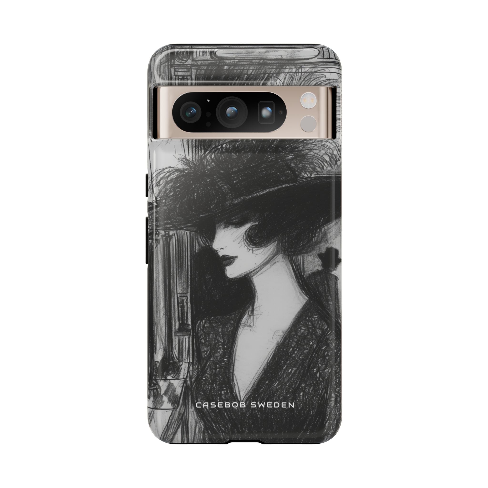 Timeless Elegance in Monochrome Google Pixel 8 - Tough Phone Case