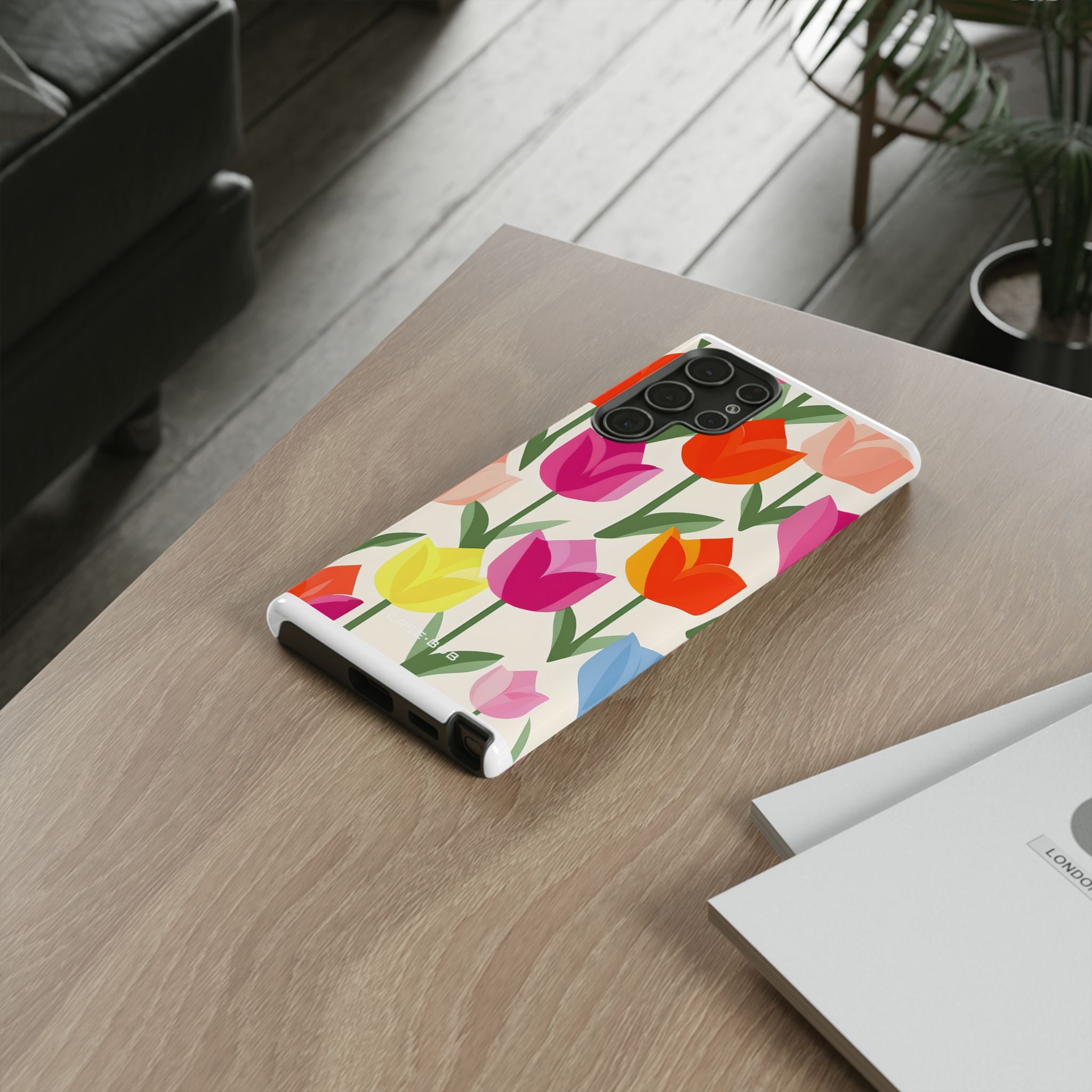 Tulip Harmony Green Samsung S22 Ultra Case - Tough