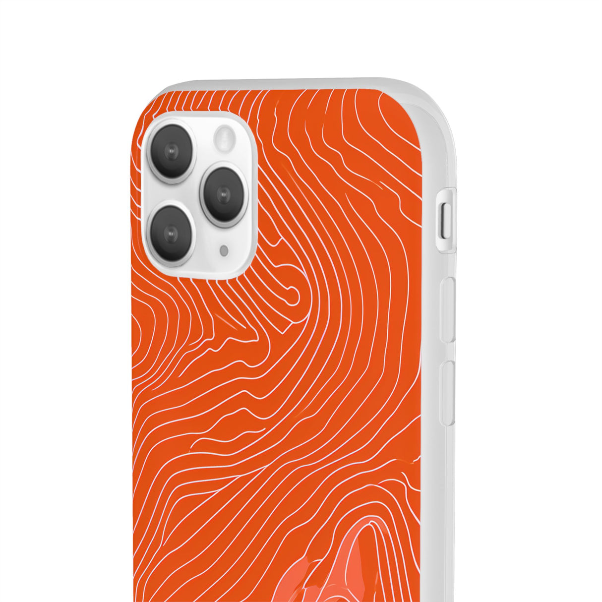 Pantone Tangerine Design | Handyhülle für iPhone (Flexible Hülle)