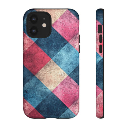 Pastel Gingham Charm - Protective Phone Case