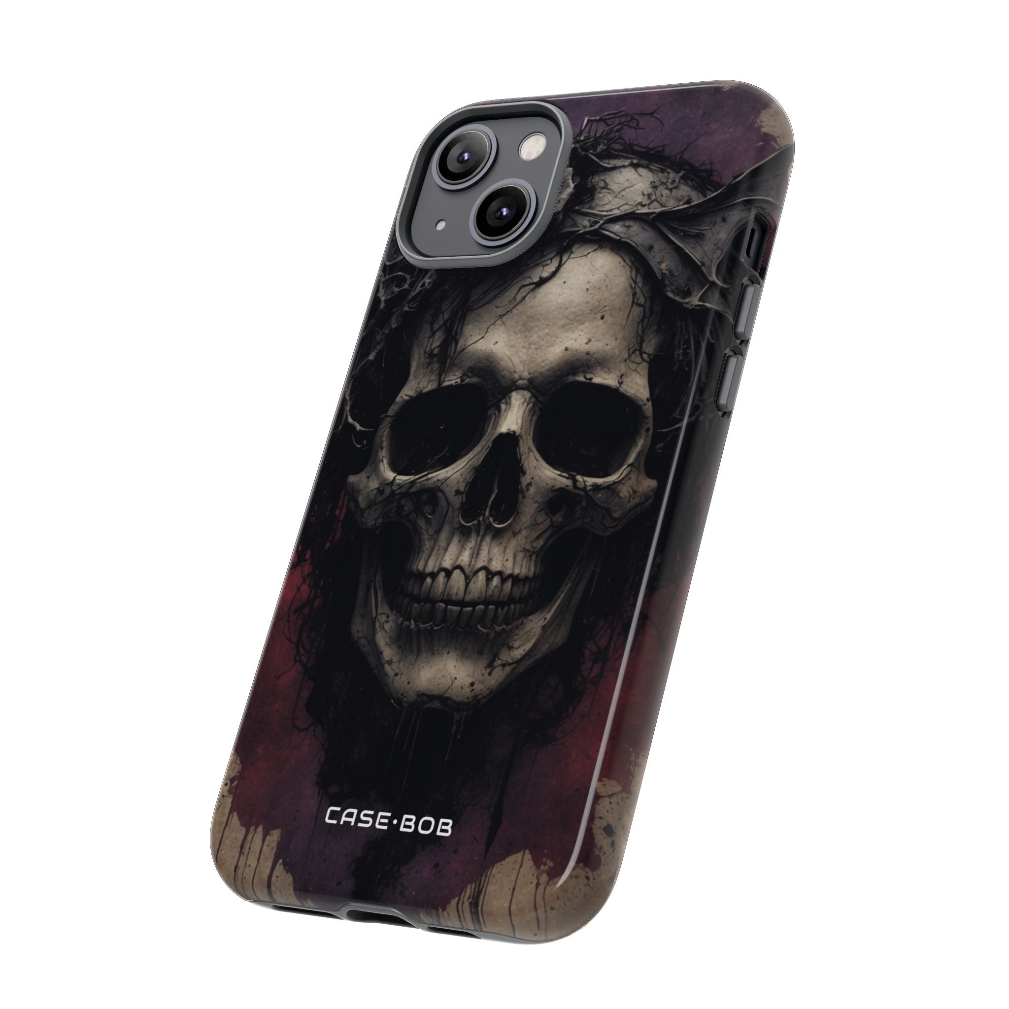 Gothic Skull Crown iPhone 14 Plus Case - Tough