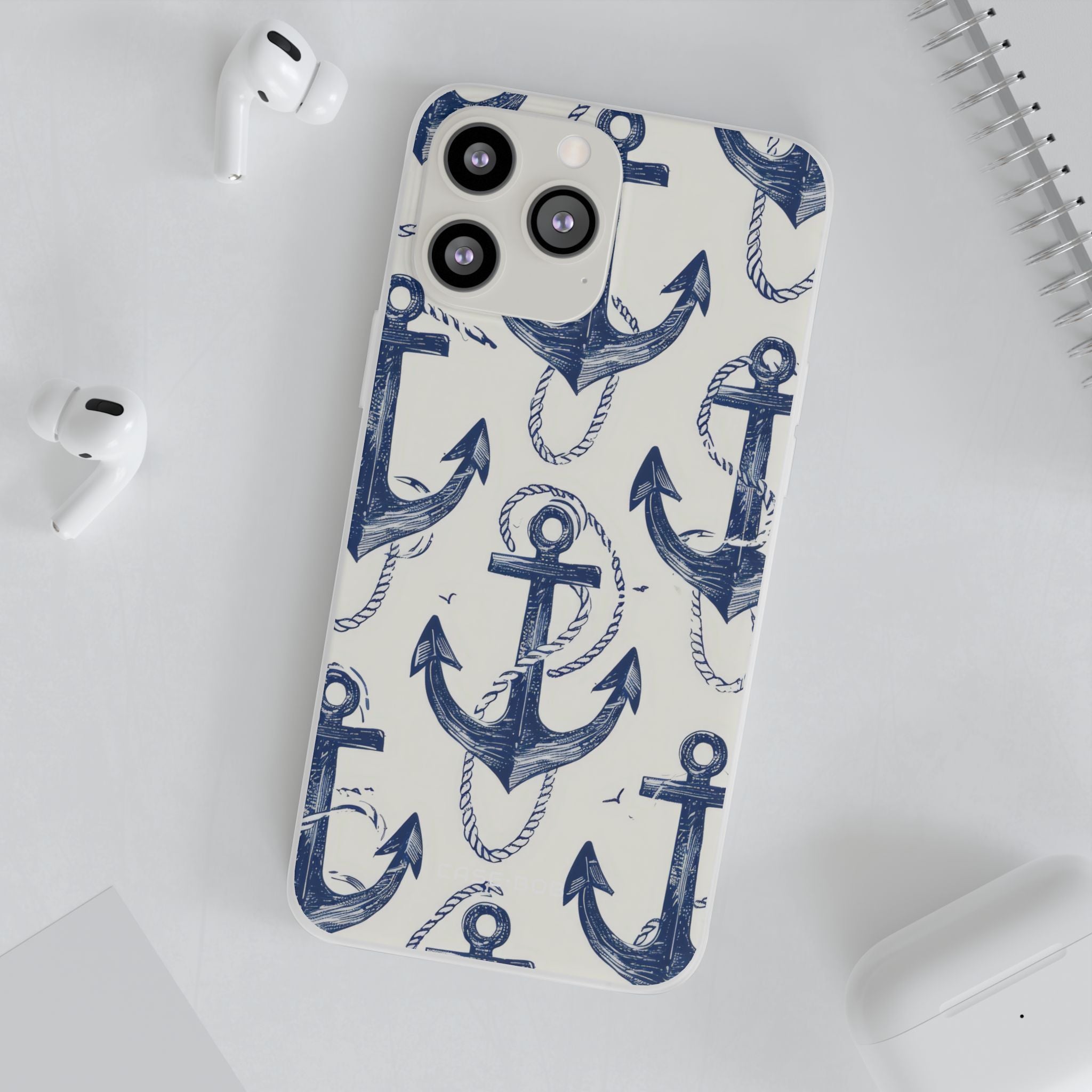 Navy Anchor Loop iPhone 13 Pro Max - Soft