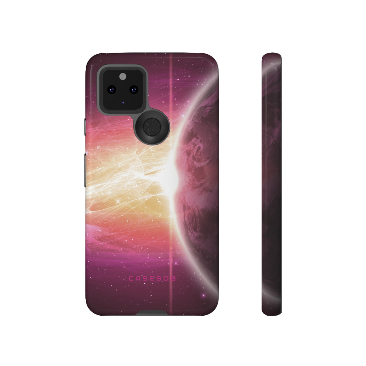 Purple Planets in Space - Protective Phone Case