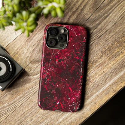 Crimson Splatter Dynamic - Protective Phone Case