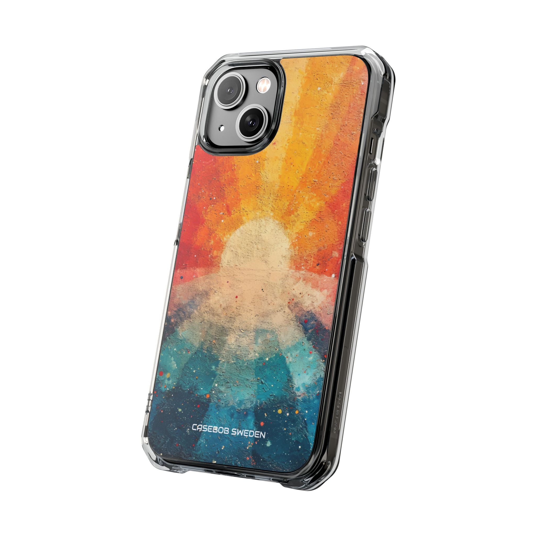 Sunburst Energy - Clear Impact iPhone 14 Phone Case