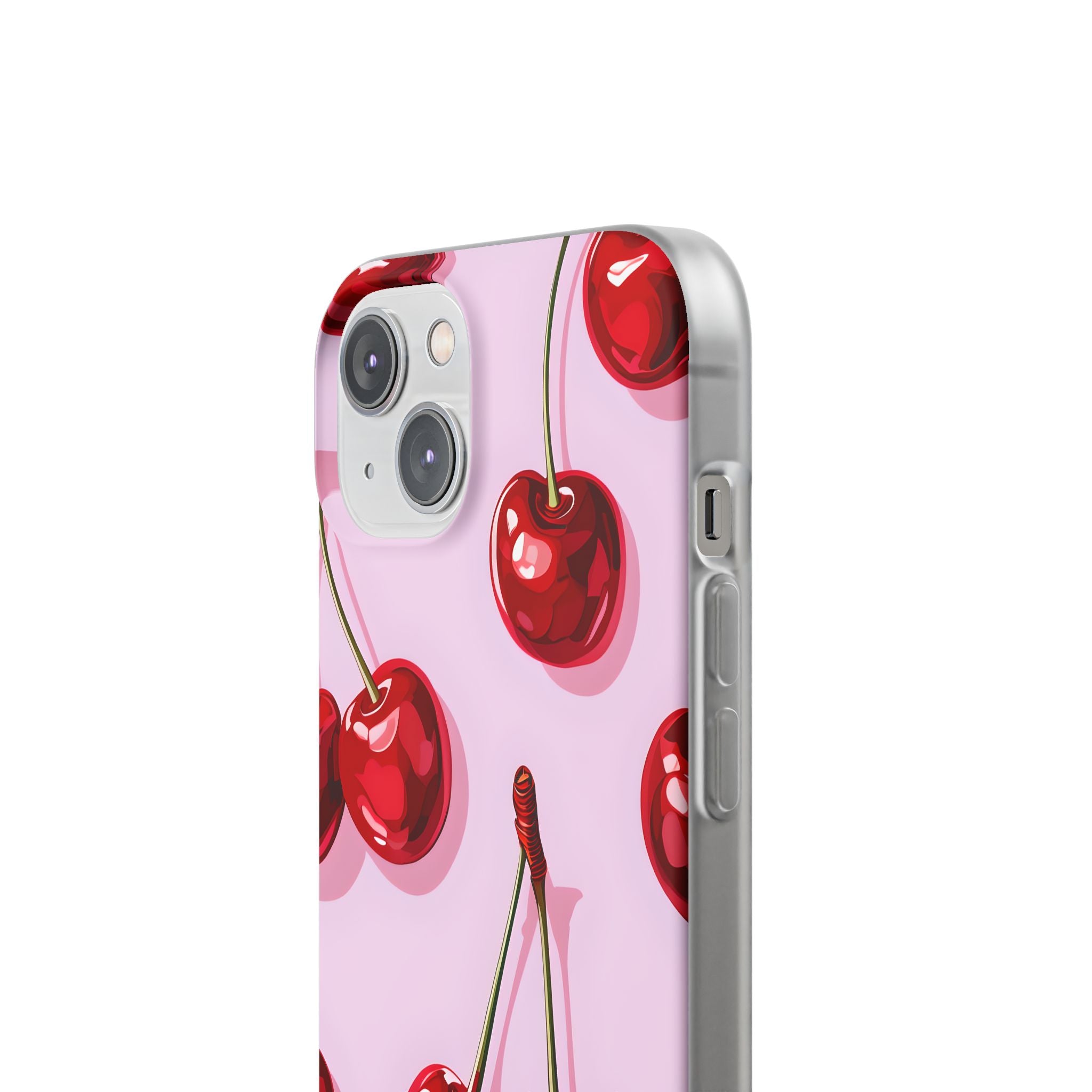 Glossy Cherry Burst iPhone 14 Case - Soft