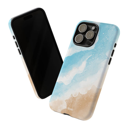 Serene Coastal Whispers - iPhone Case