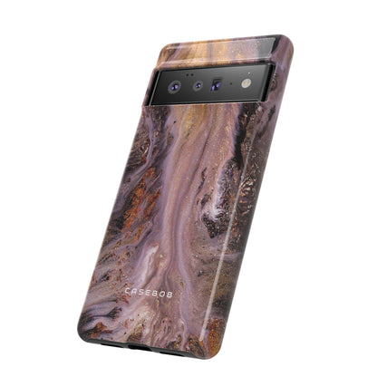 Pink Marble Ink Art - Protective Phone Case