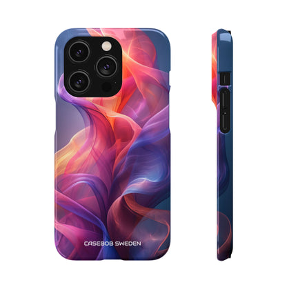 Violet Orange Flow - Slim iPhone 14 Phone Case