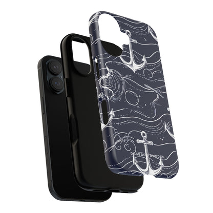 Gradient Anchorflow Waves iPhone 16 - Tough Phone Case