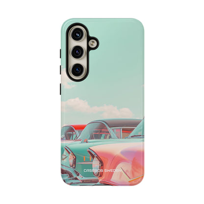 Vintage Turquoise Cars - Tough Samsung S24 Phone Case