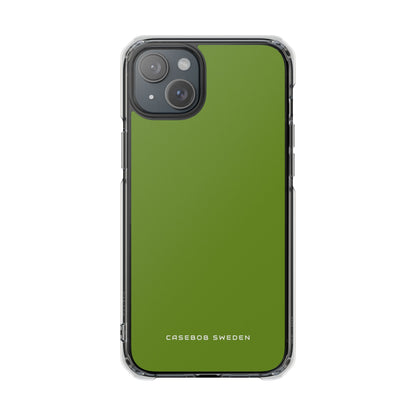 Olive Drab iPhone 15 - Clear Impact Phone Case