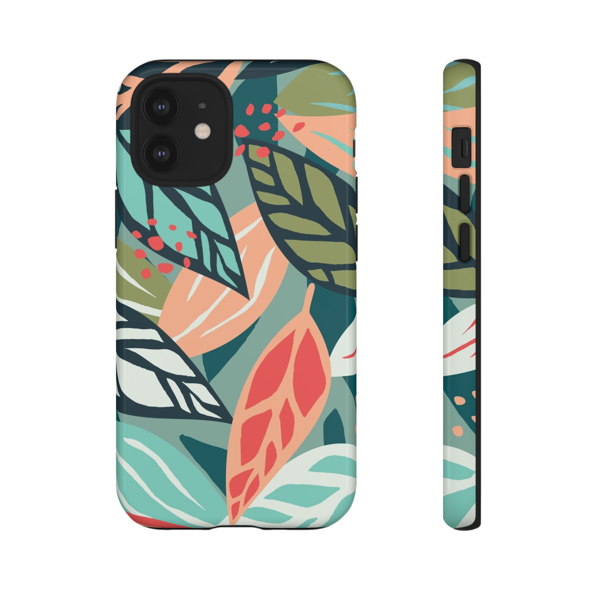 Mixed Tropical Leaf - Protective Phone Case