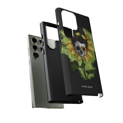 Sunflower Skull Samsung S23 Ultra Case - Tough