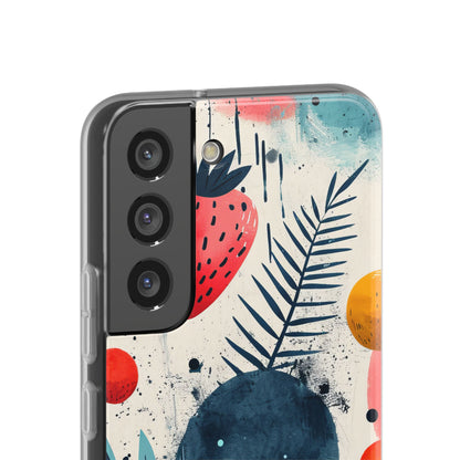 Vibrant Fruit Canvas - Flexi Samsung S22 Phone Case